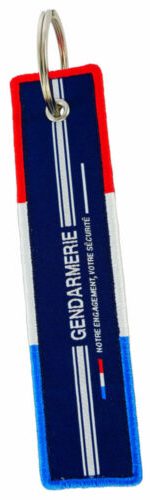 Porte_Cle_Broderie_Tisse_Gendarmerie